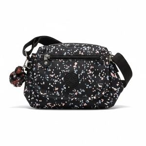Kipking Floral Black Crossbody Bag